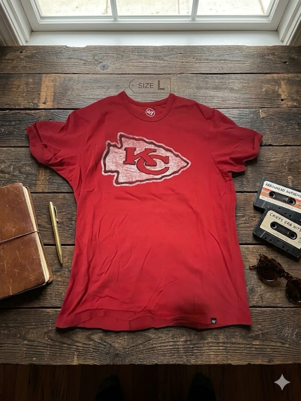 47 Red Kansas City Graphic Crewneck Tee